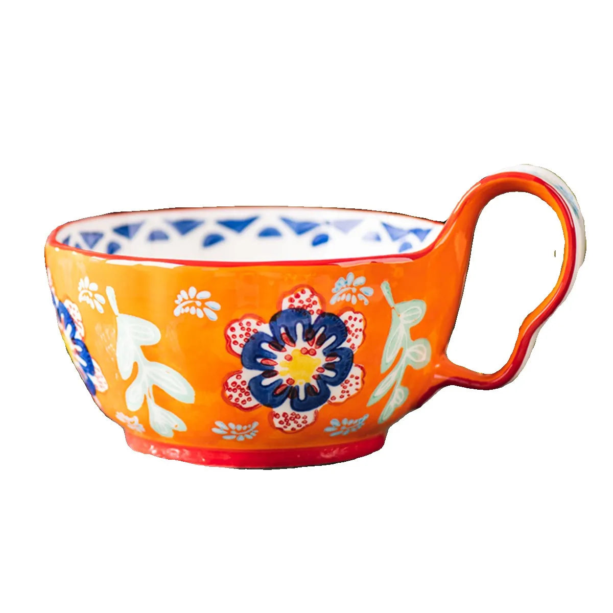 Handmade Large Capacity Painted Irregular Cups - Bellarte Enchanté Handmade Large Capacity Painted Irregular Cups